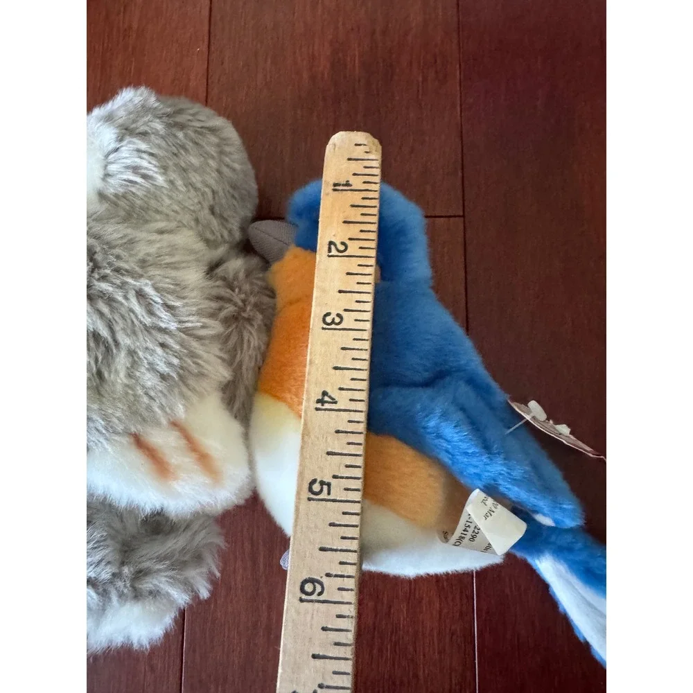 Cabin Critters Plush Bird Set Eastern Bluebird and Barn Owl Stuffed Animals 2002